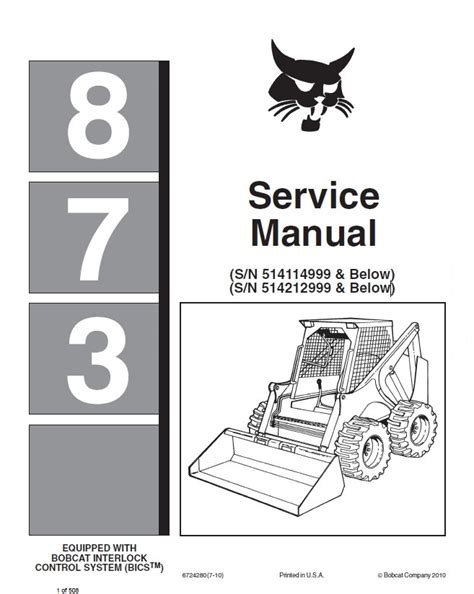 bobcat 873 manual